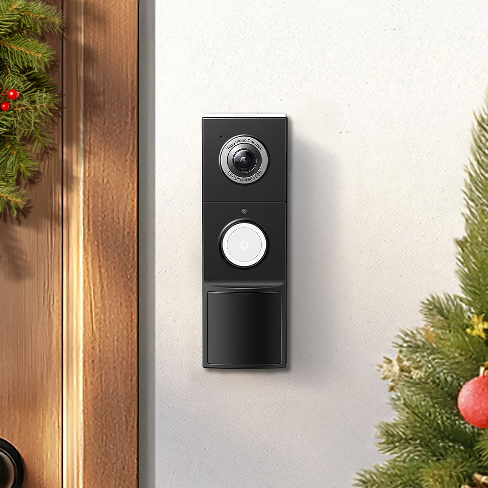 Tapo D235 Wired or Battery Video Doorbell + Chime Included