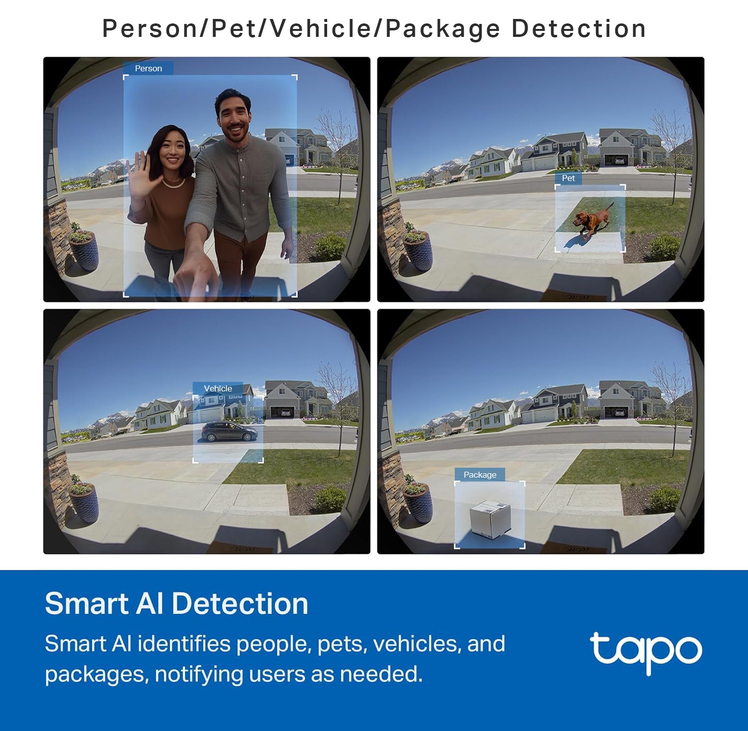 Tapo D235 Wired or Battery Video Doorbell + Chime Included