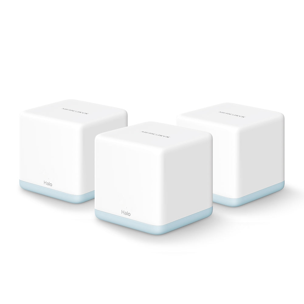 MERCUSYS Halo H30(3-pack) AC1200 Whole Home Mesh Wi-Fi System, Dual-Band Wi-Fi Router, EasyMesh