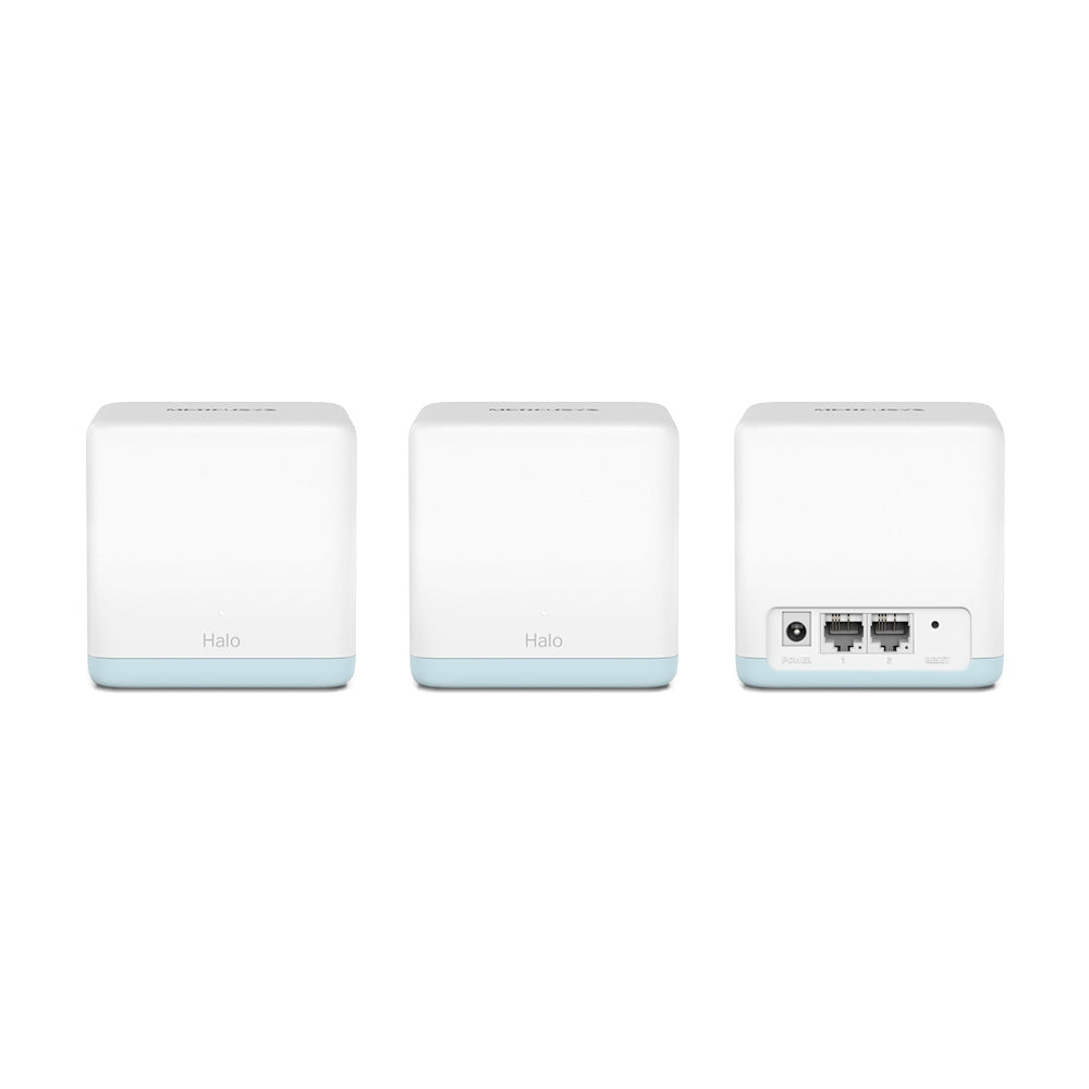 MERCUSYS Halo H30(3-pack) AC1200 Whole Home Mesh Wi-Fi System, Dual-Band Wi-Fi Router, EasyMesh