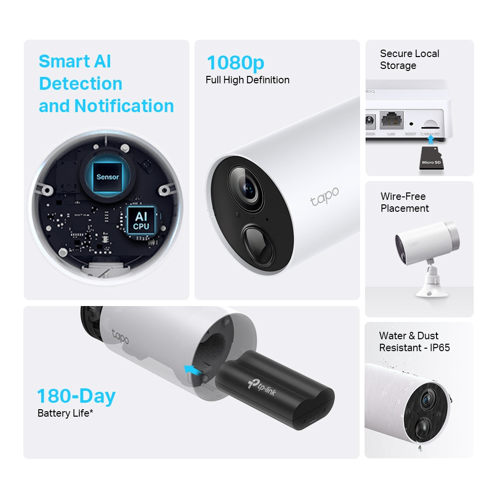 Solar-powered Security 2-Camera System, 1080p