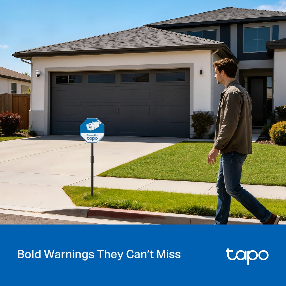 Tapo Security Sign & Sticker Pack
