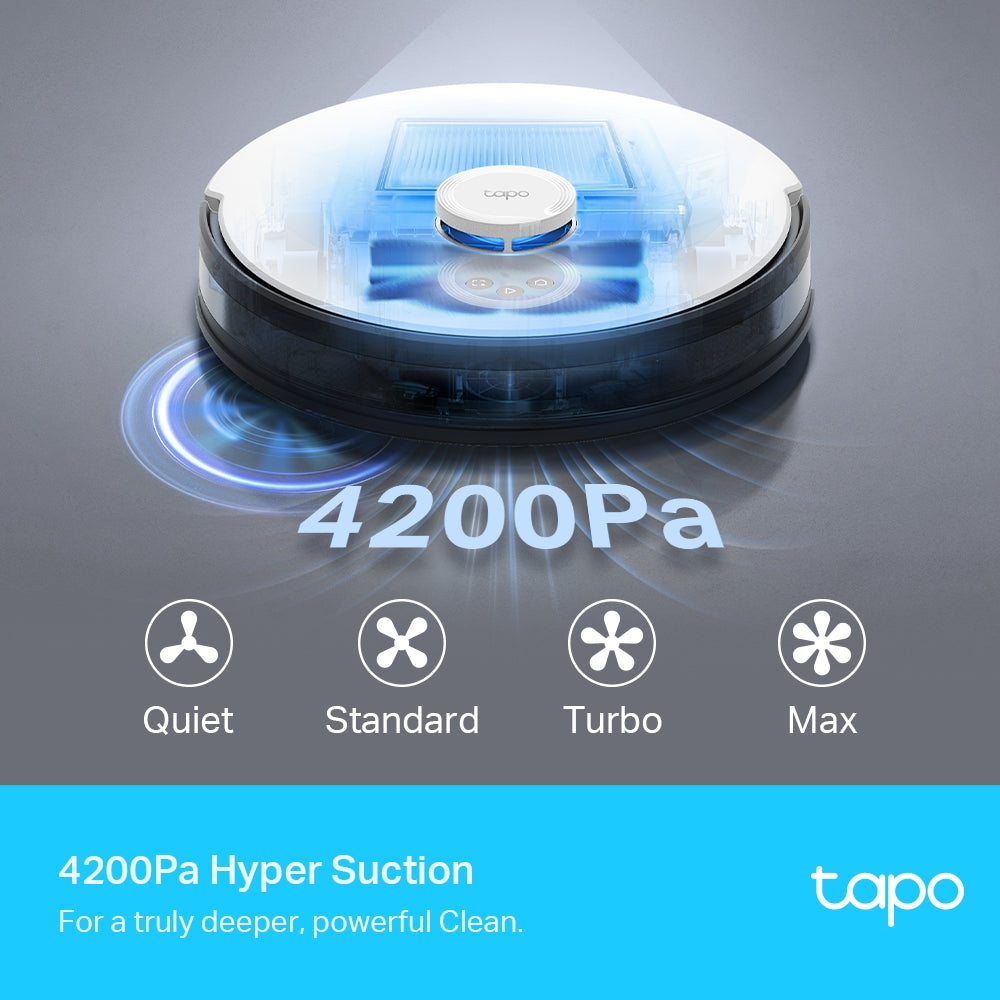 Tapo RV30 LiDAR Navigation Robot Vacuum & Mop