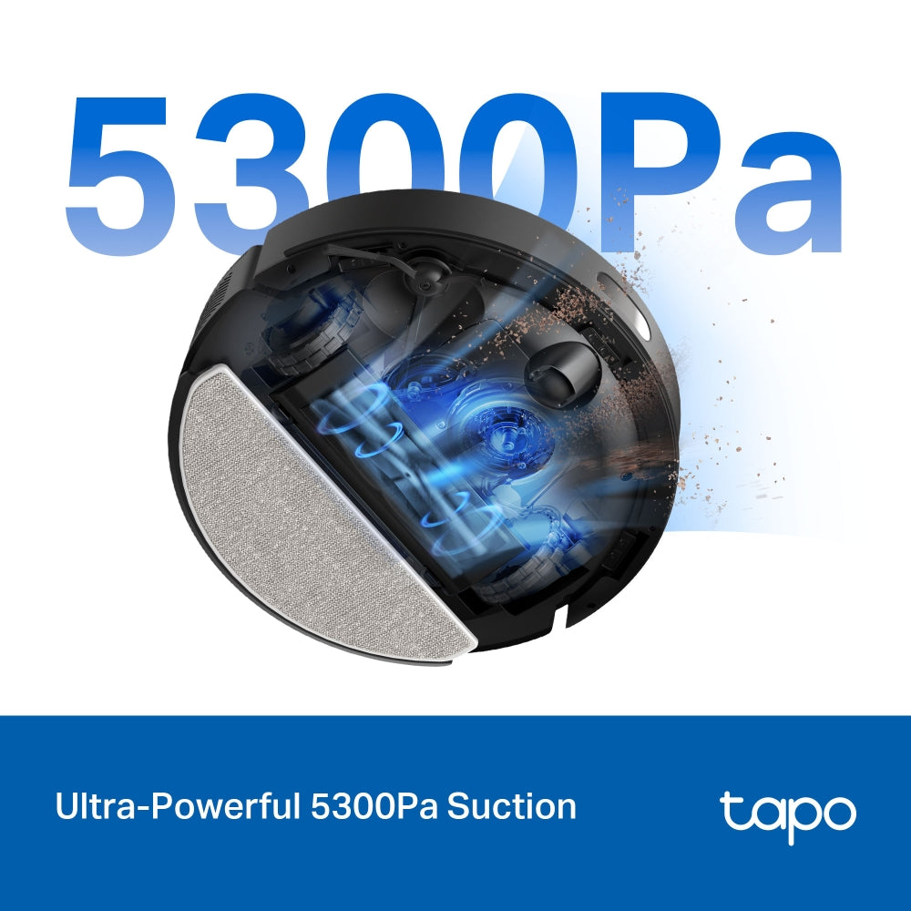 Ultra-Slim LiDAR Navigation Robot Vacuum and Mop with Auto-Empty Dock, Tapo RV20 Max Plus