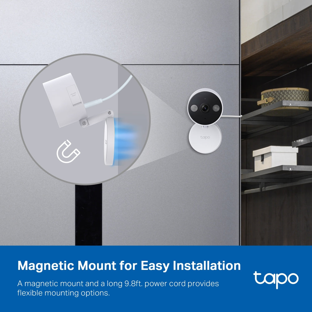 Tapo C120 Indoor/Outdoor 2K Wi-Fi Security Camera Twin with Magnetic Base