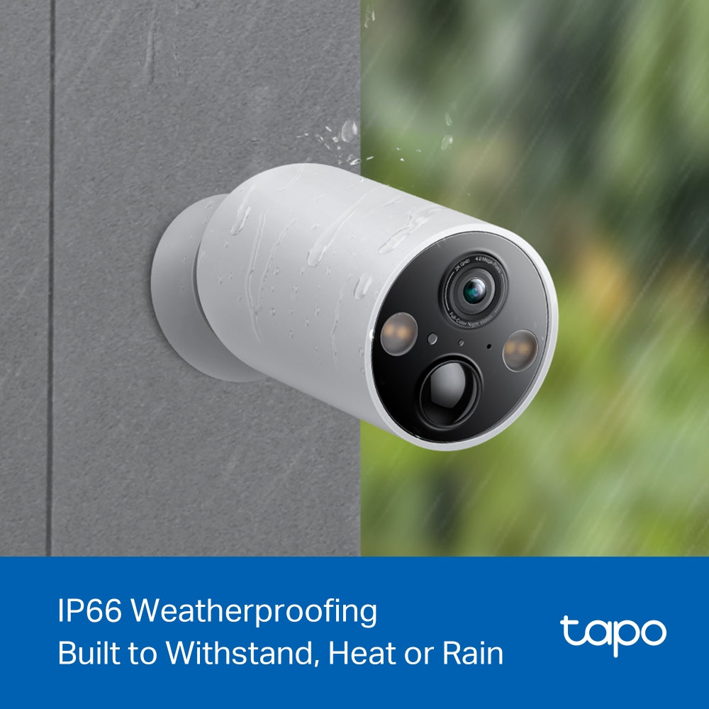 Tapo TC85 Indoor/Outdoor 2K Battery Security Camera with Magnetic Base