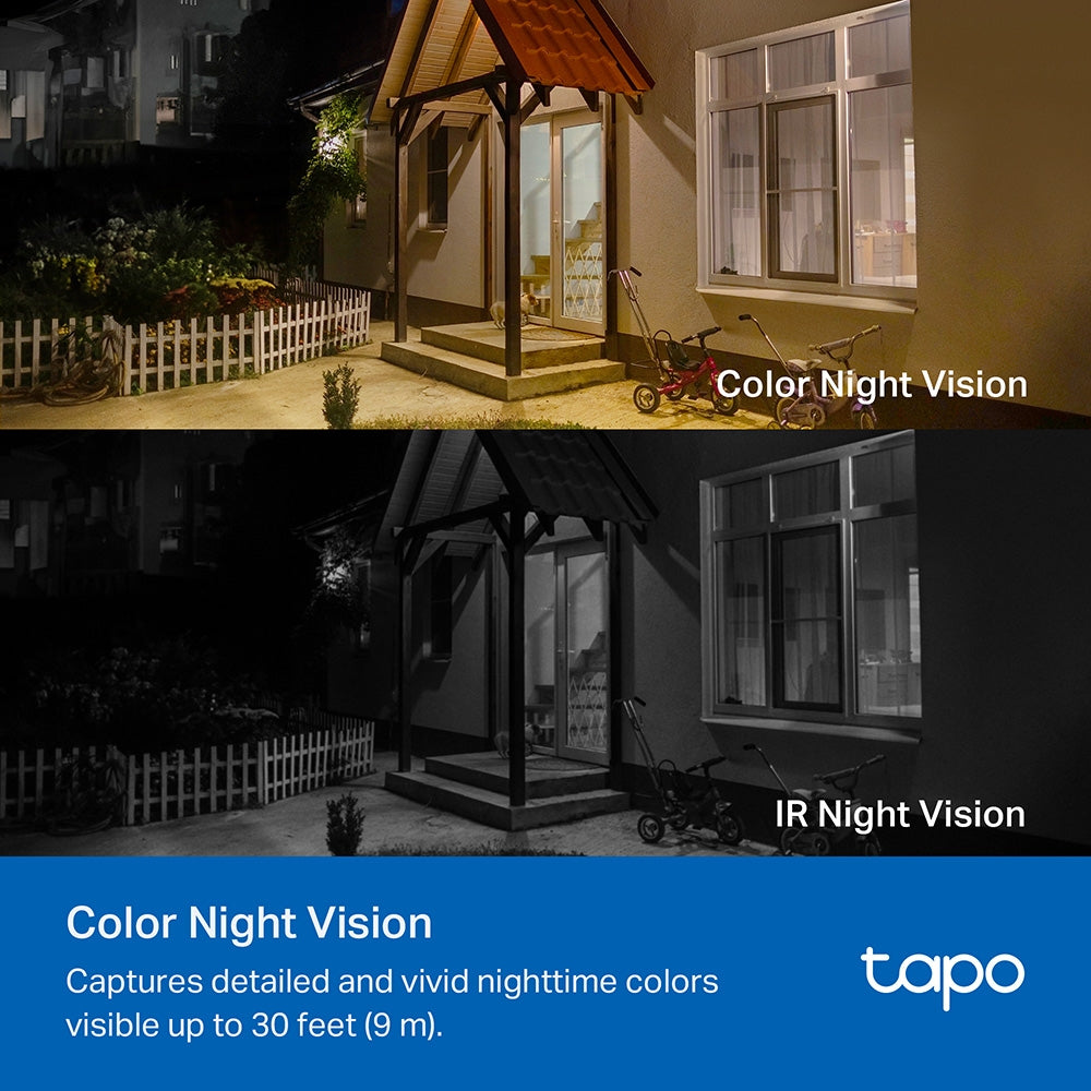Tapo TC82 Twin Pack Indoor/Outdoor 2K Wireless Battery Security Camera