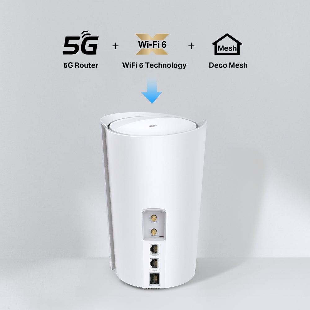 Deco X50-5G, 5G AX3000 Whole Home Mesh Wi-Fi 6 Router, Build-In 5G Modem