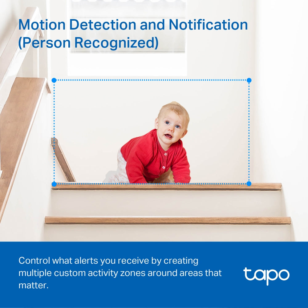 Tapo Pan/Tilt Smart Security Camera 360°, 1080p, 2-Way Audio (Tapo C200 Twin Pack)