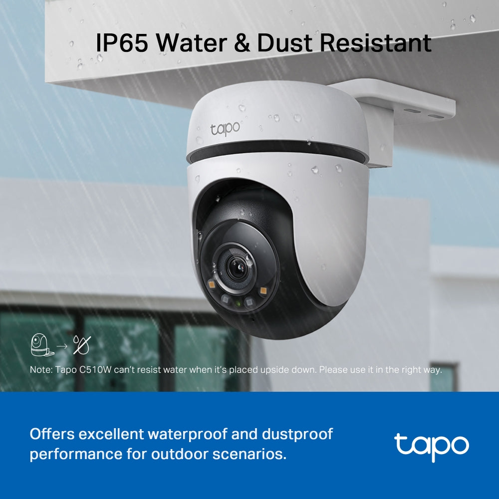 Tapo TC41 2K Outdoor Pan/Tilt/Zoom Security Camera with Full-Colour Night Vision Twin
