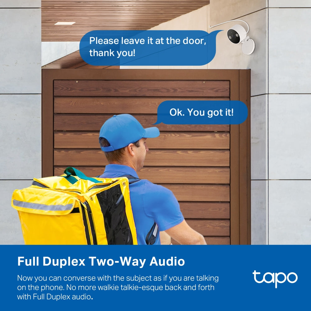 Tapo C120 Indoor/Outdoor 2K Wi-Fi Security Camera Twin with Magnetic Base