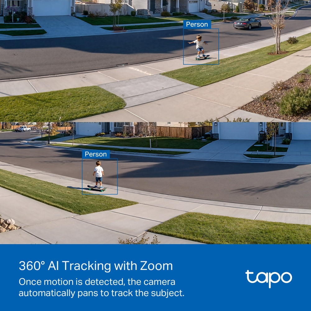 Tapo C615F KIT Solar-Powered Floodlight Security Camera with Pan-Tilt-Zoom