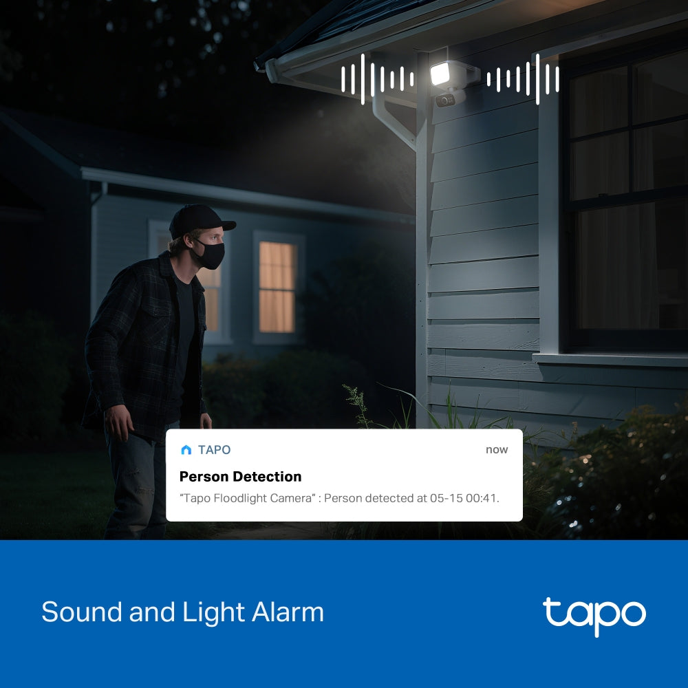 Tapo C615F KIT Solar-Powered Floodlight Security Camera with Pan-Tilt-Zoom