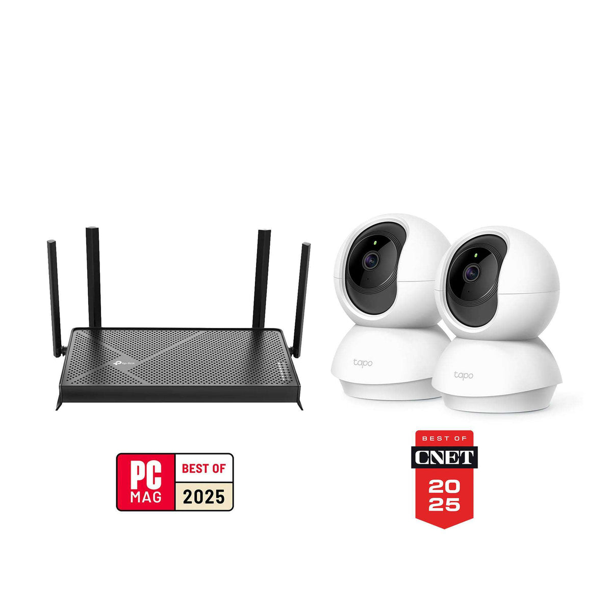 Archer BE3600 Wi-Fi 7 Router + Tapo C210 Indoor Cameras Twin Pack Bundle