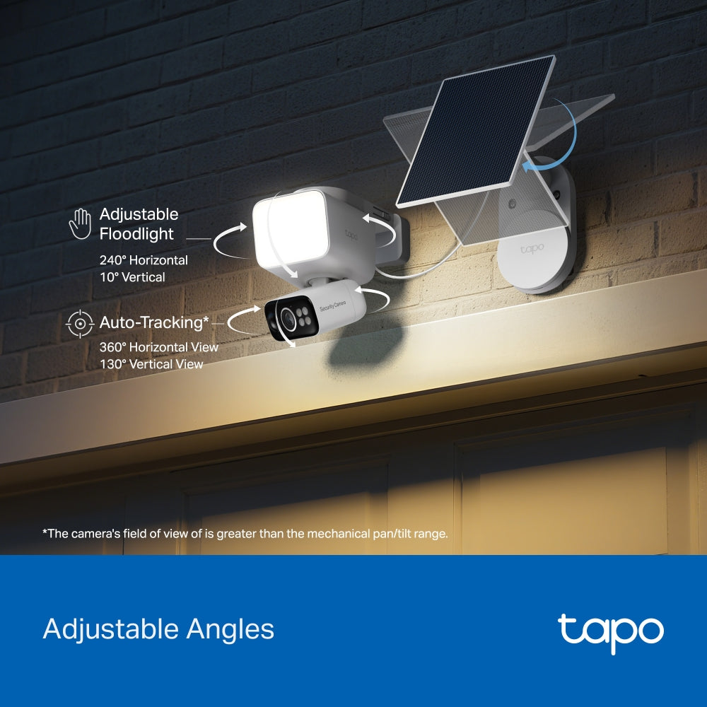 Tapo C615F KIT, Solar-Powered Floodlight Pan/Tilt Security Camera Kit