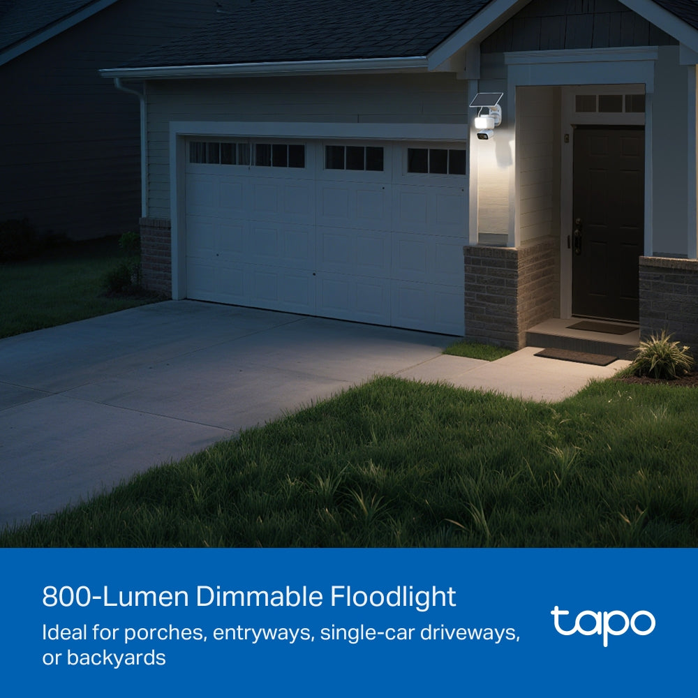 Tapo C615F KIT Solar-Powered Floodlight Security Camera with Pan-Tilt-Zoom