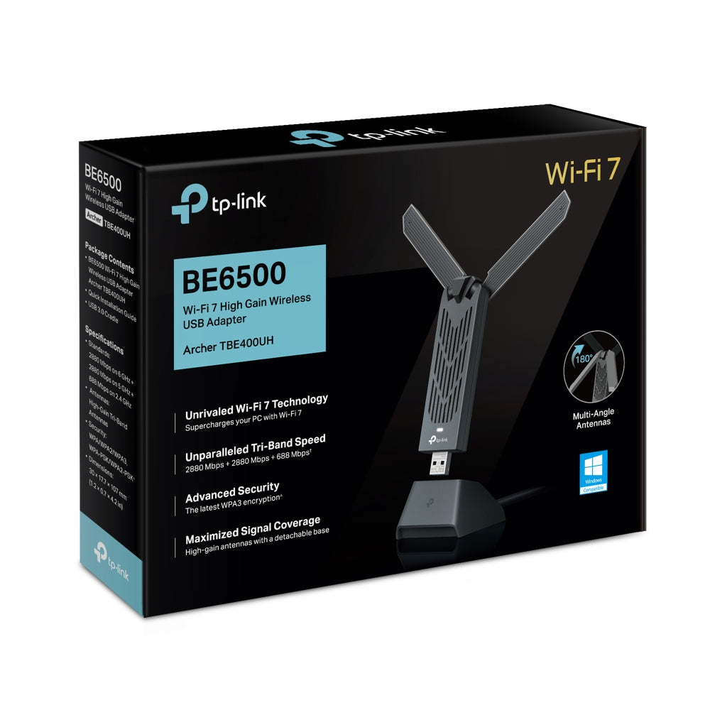 Archer TBE400UH BE6500 Wi-Fi 7 High Gain Wireless USB Adapter