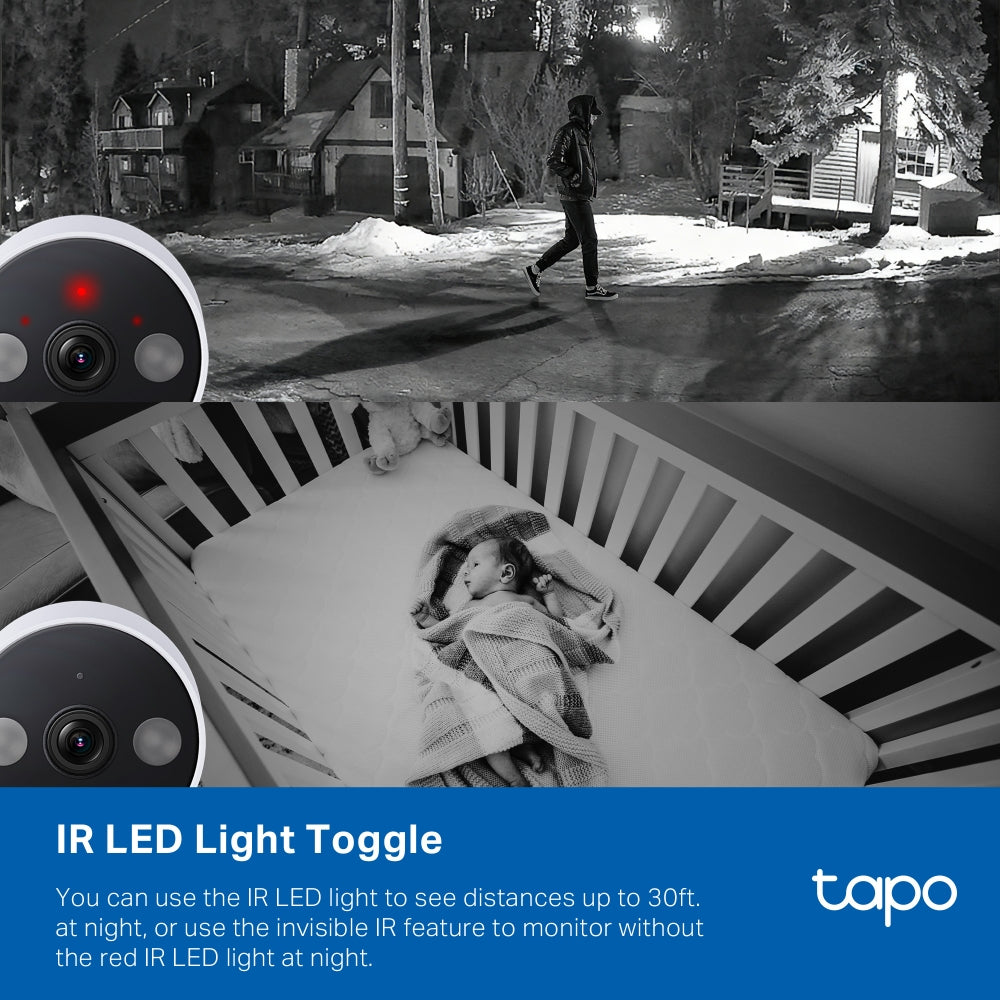 Tapo C120 Indoor/Outdoor 2K Wi-Fi Security Camera Twin with Magnetic Base