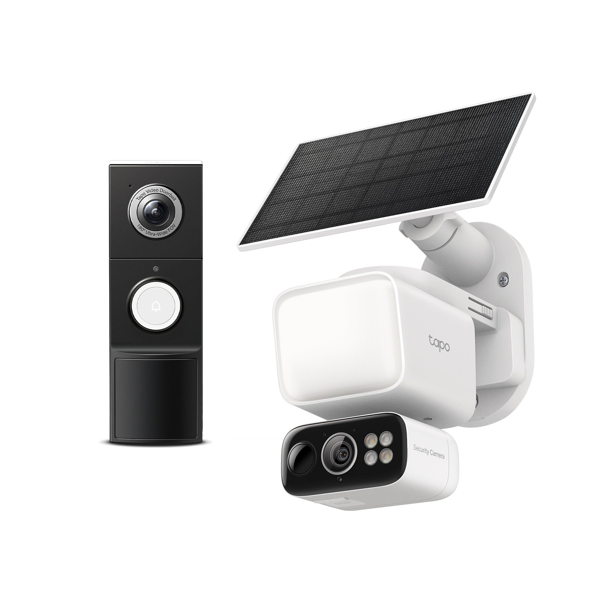 Advanced Home Security Kit - Doorbell & Floodlight Camera Bundle