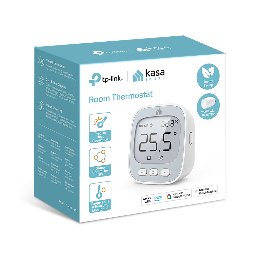 Kasa Room Thermostat, Supports Kasa App, KE110