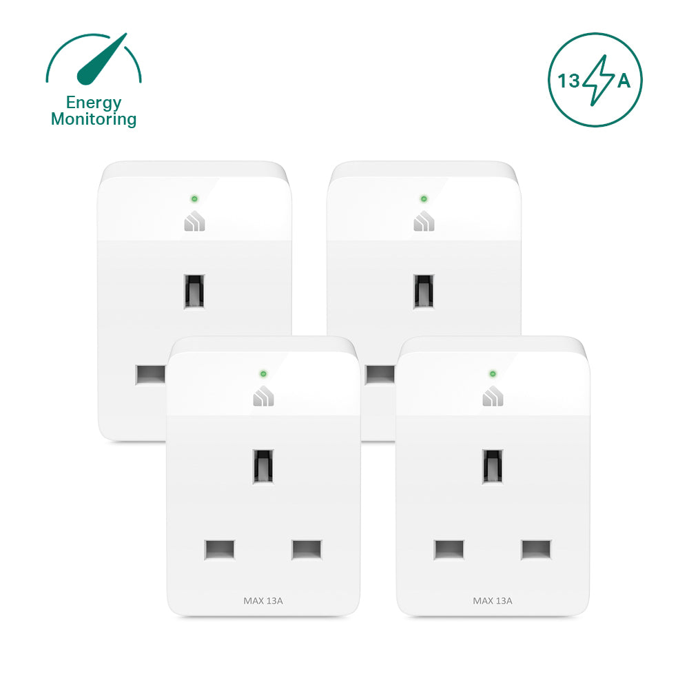 Kasa Mini Smart Plug with Energy Monitoring (KP115 4 Pack)
