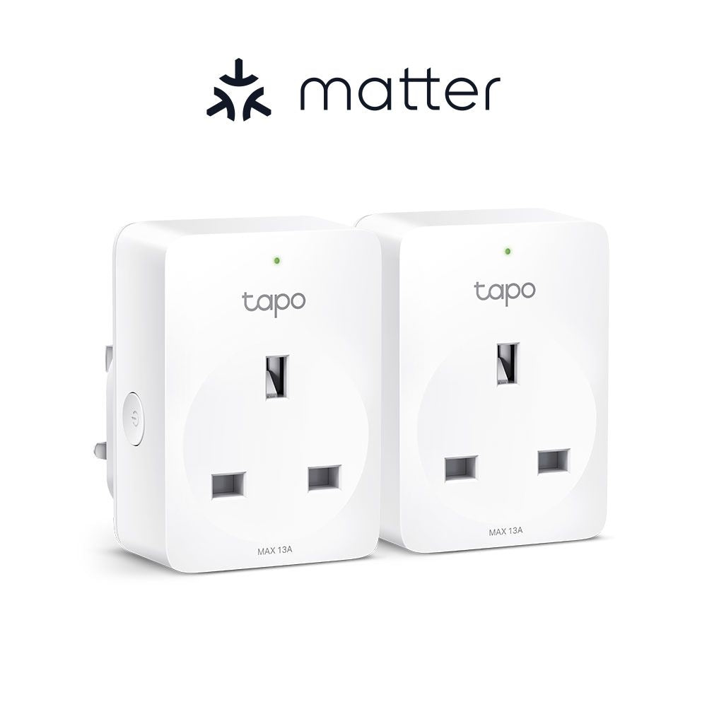 Matter Compatible Energy Monitoring Wi-Fi Plug, Tapo P110M Twin Pack