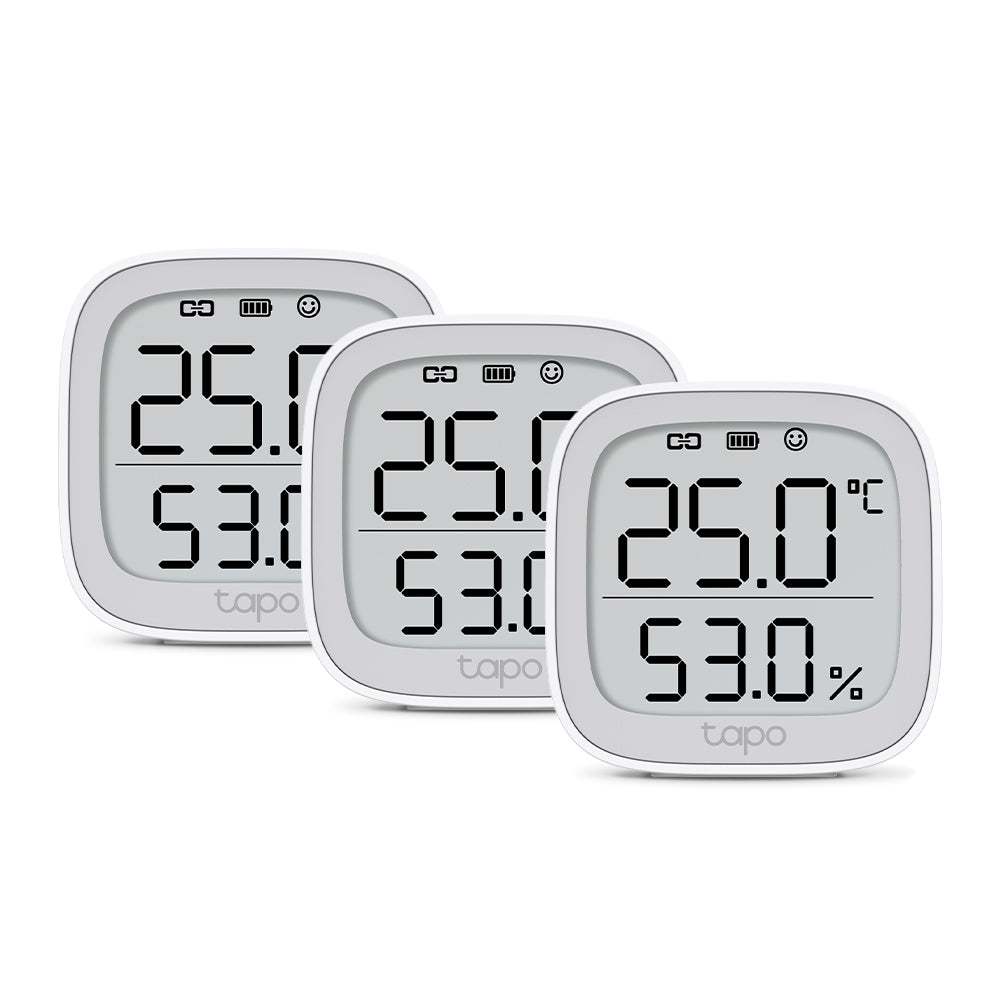 Tapo T315 Smart Temperature & Humidity Monitor, Triple pack