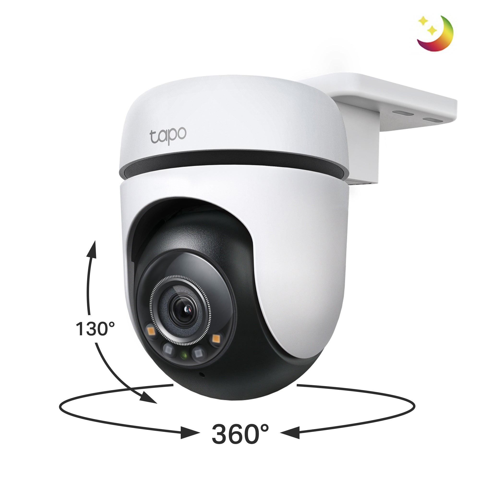 Tapo TC41 2K Outdoor Pan/Tilt/Zoom Security Camera with Full-Colour Night Vision