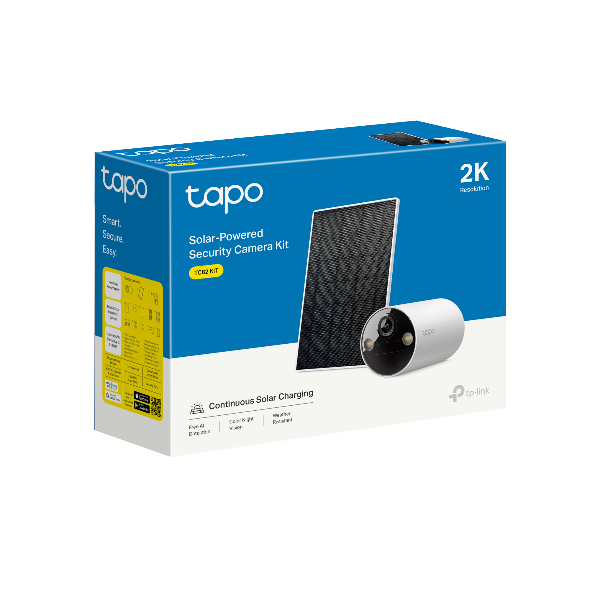 Tapo TC82 KIT 2K Solar-Powered Security Camera