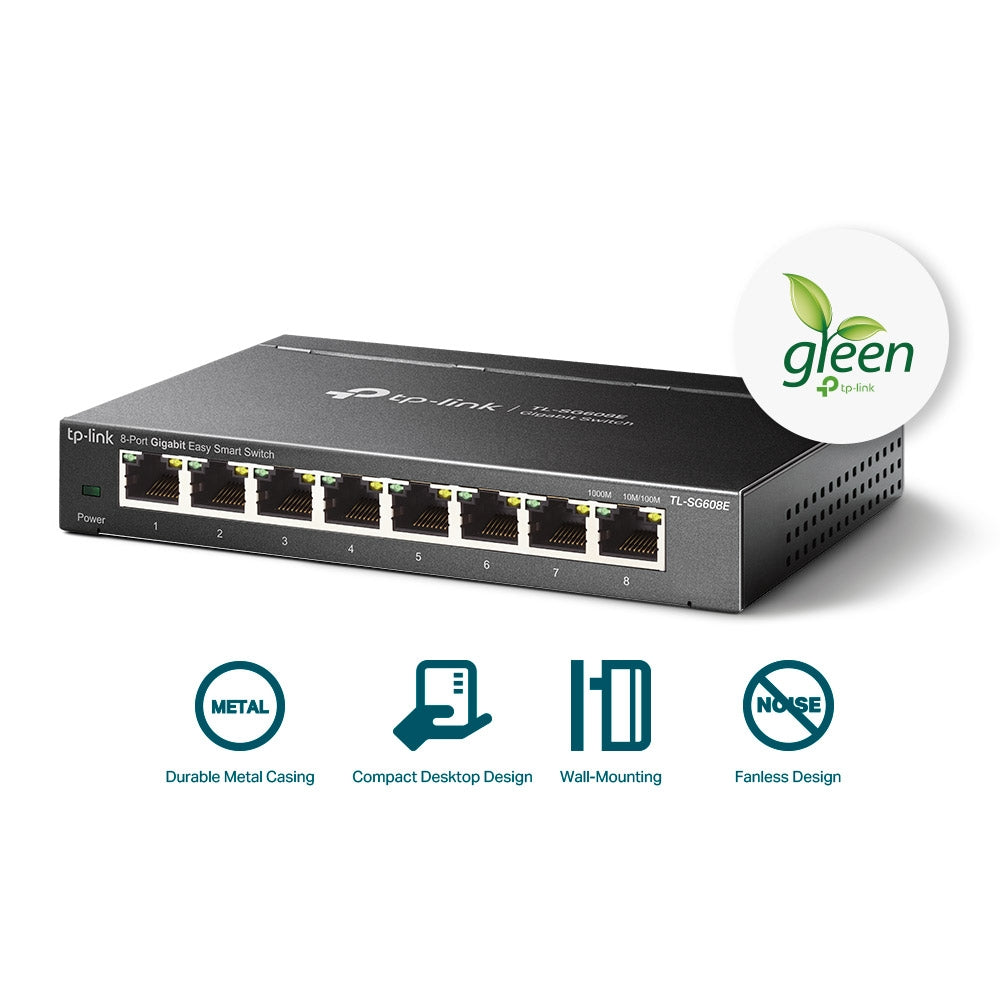 TL-SG608E, 8-Port Gigabit Easy Smart Switch