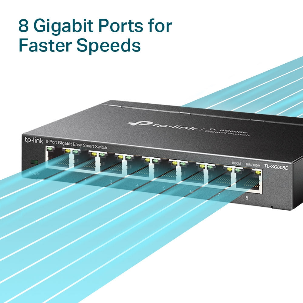 TL-SG608E, 8-Port Gigabit Easy Smart Switch