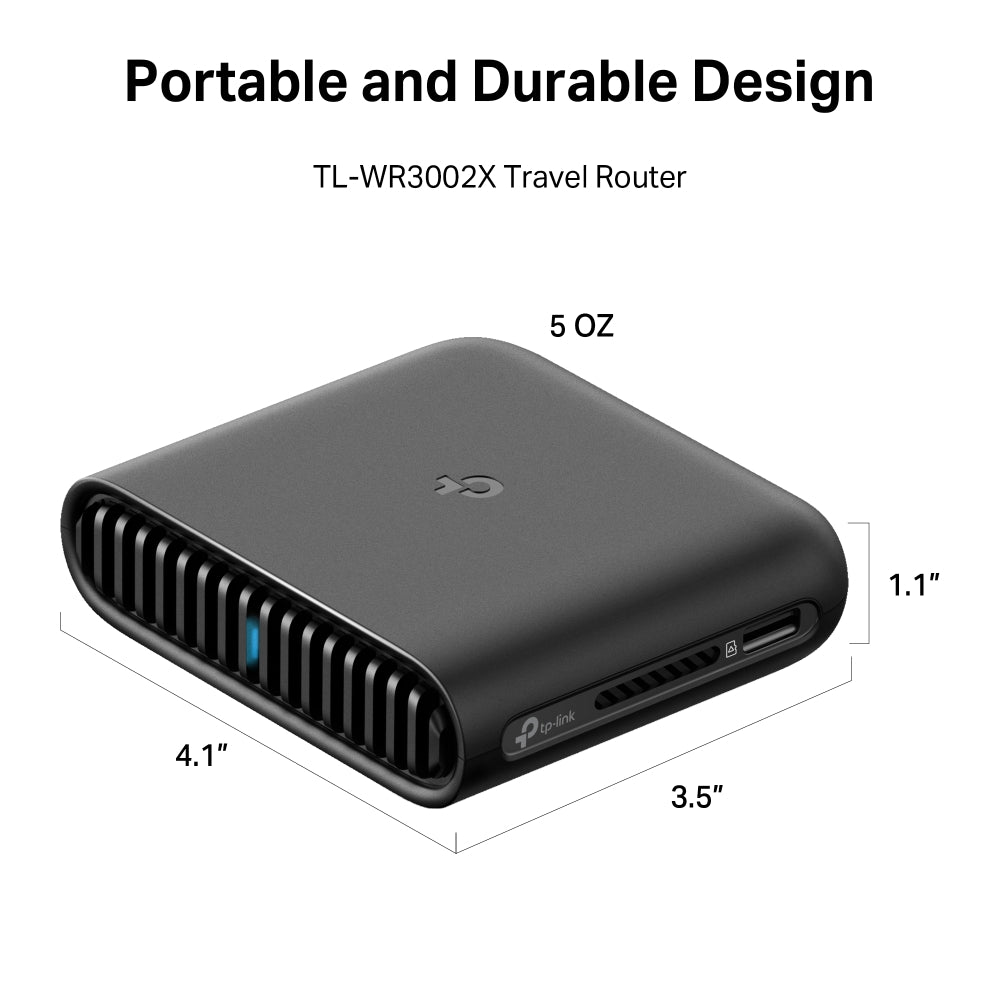 TL-WR3002X, AX3000 Gigabit Wi-Fi 6 Portable Travel Router
