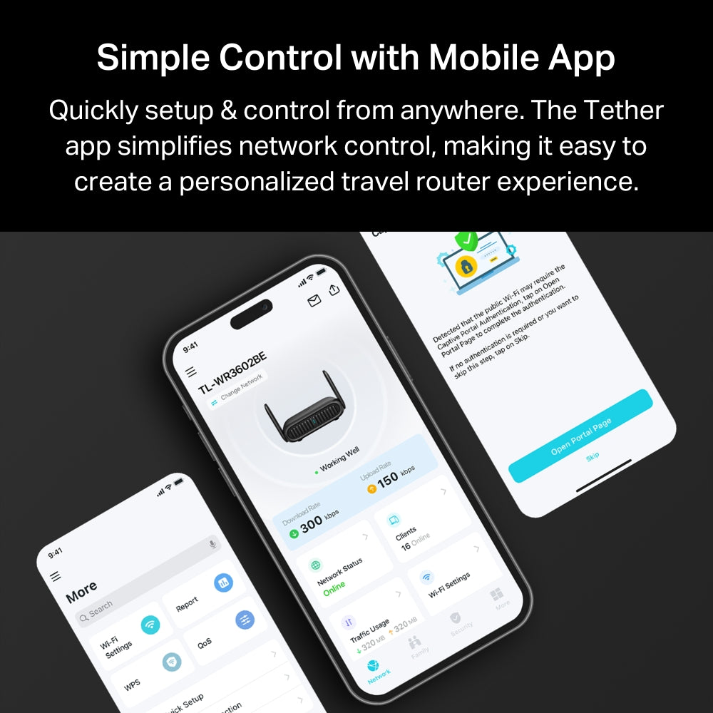 TL-WR3602BE, BE3600 Wi-Fi 7 Travel Router