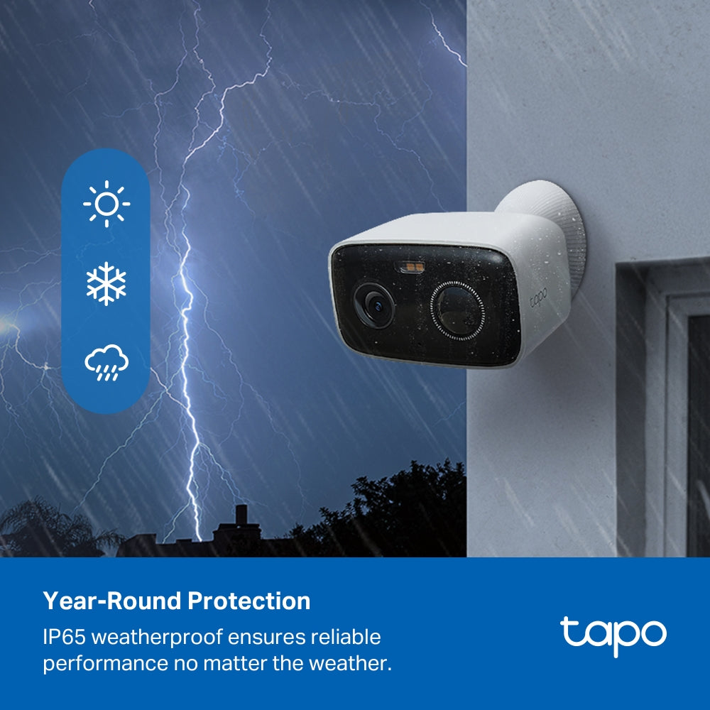 Tapo C400 Battery Outdoor Security Camera, 1080P, Colour Night Vision, Subscription Free