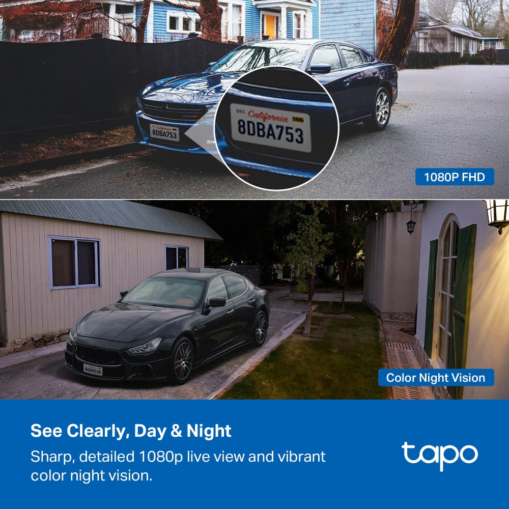 Tapo C400 Battery Outdoor Security Camera, 1080P, Colour Night Vision, Subscription Free