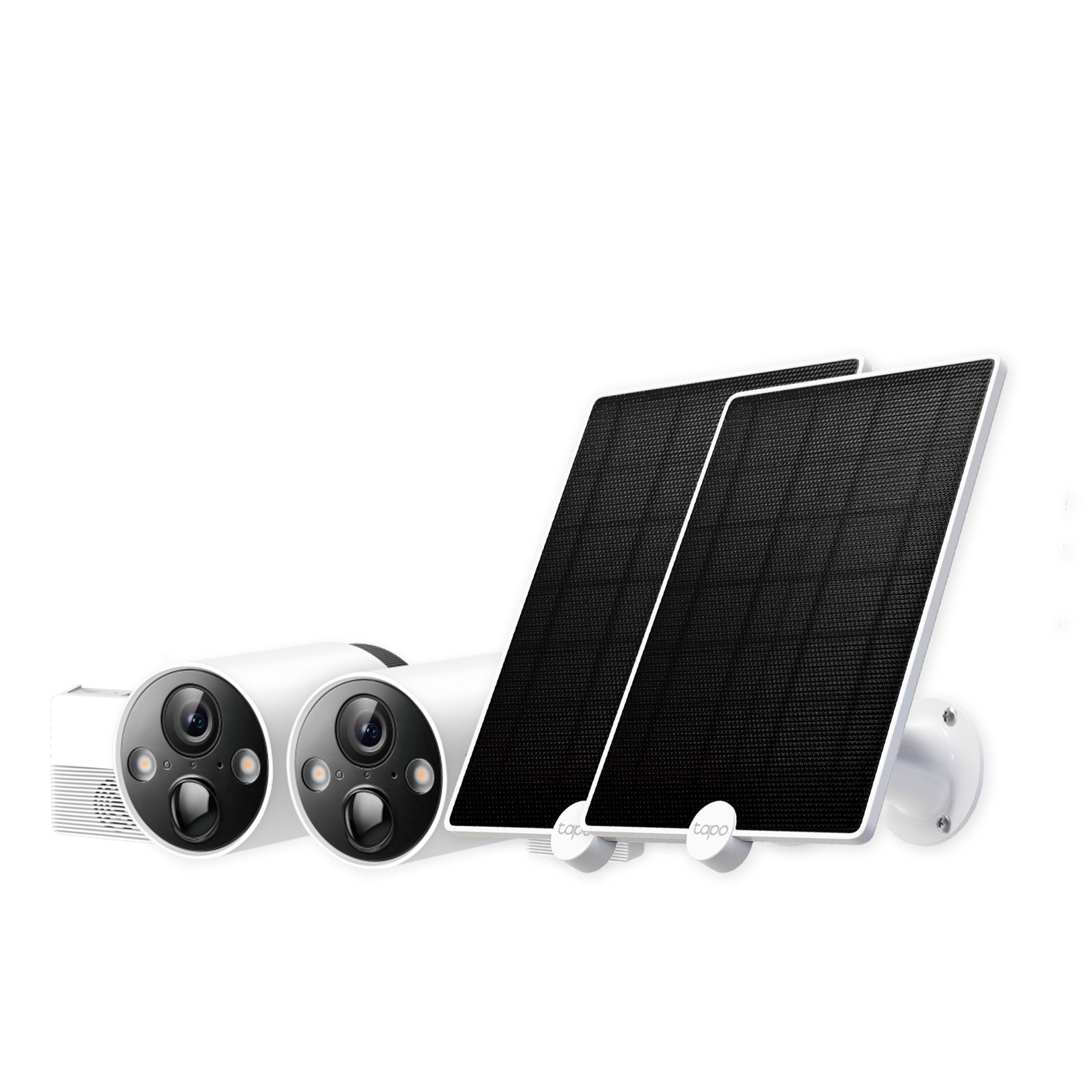 Stronger Solar-Powered Battery 2-Camera System Bundle, 2K QHD, Full-Colour Night Vision