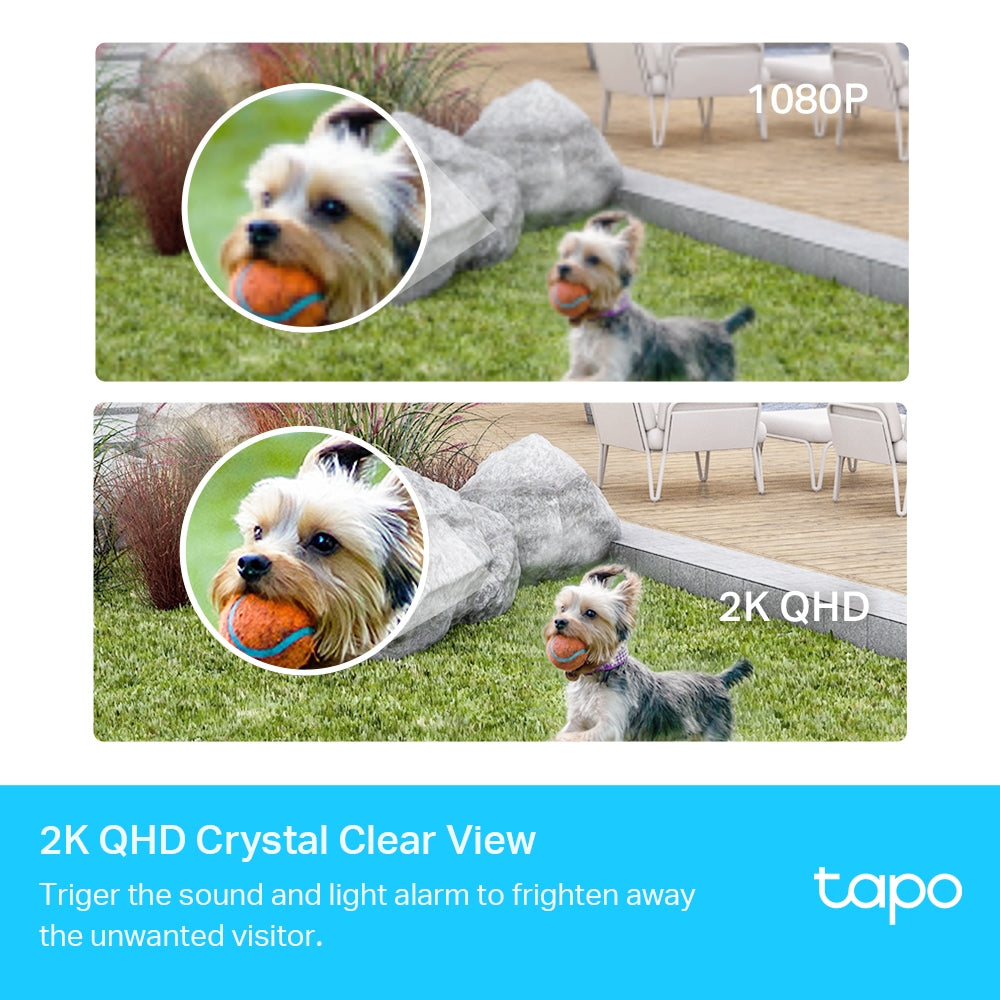 Tapo C420 Wire-Free, 2K QHD Full-Color Night Vision, Smart Security Camera
