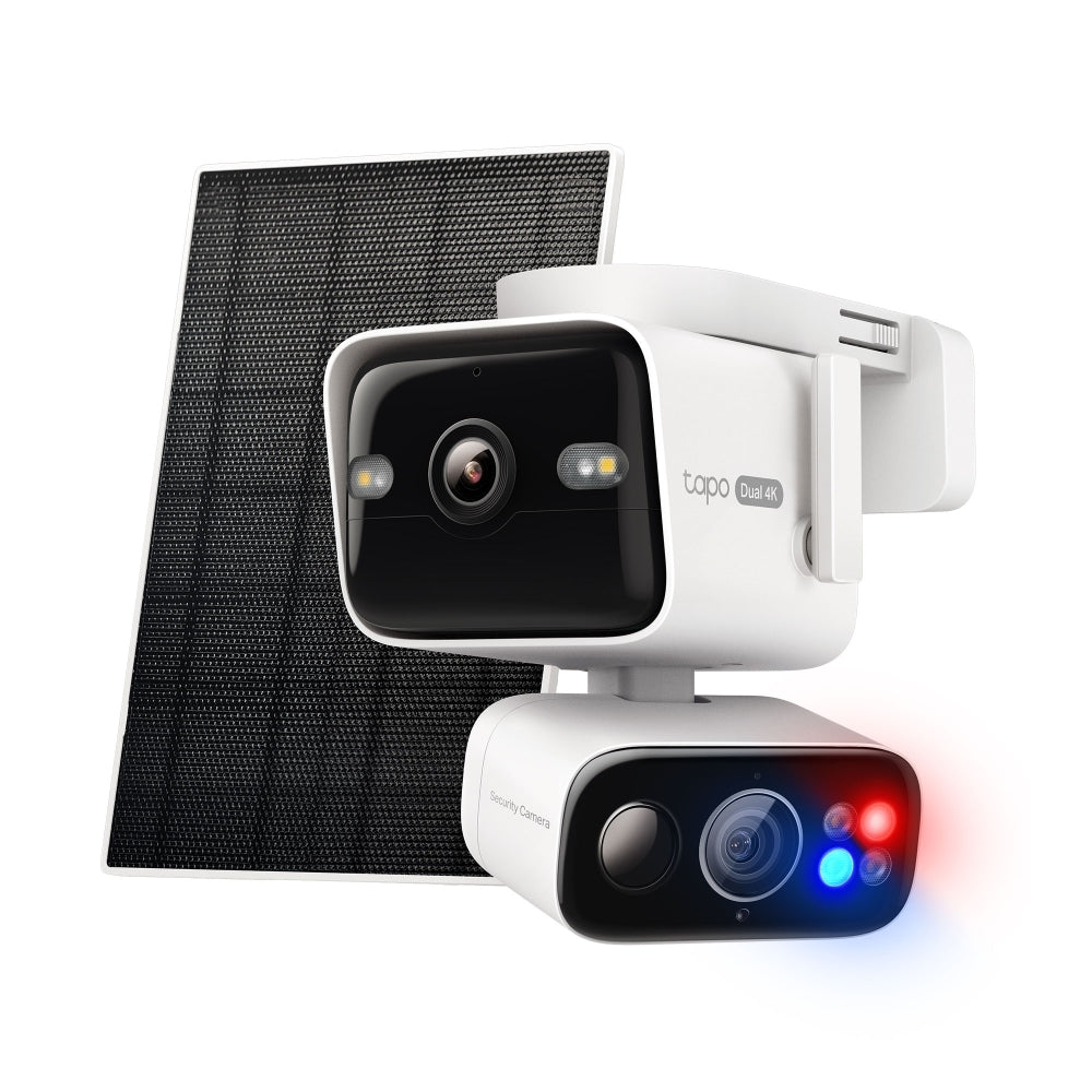 Tapo C675D KIT 4K Solar-Powered Dual-Lens Pan/Tilt Security Camera Kit