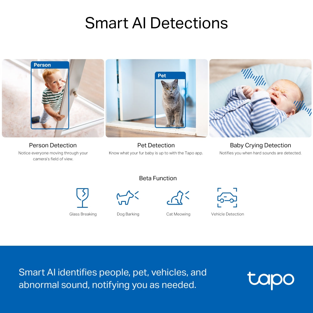 Tapo C230 Indoor 3K Wi-Fi Security Camera with Pan/Tilt/Zoom