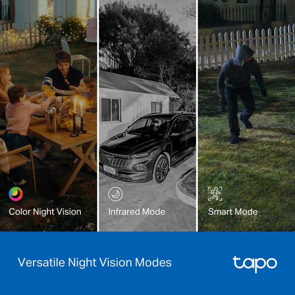 Tapo C246D Indoor/Outdoor Dual Lens Security Camera with Pan-Tilt-Zoom