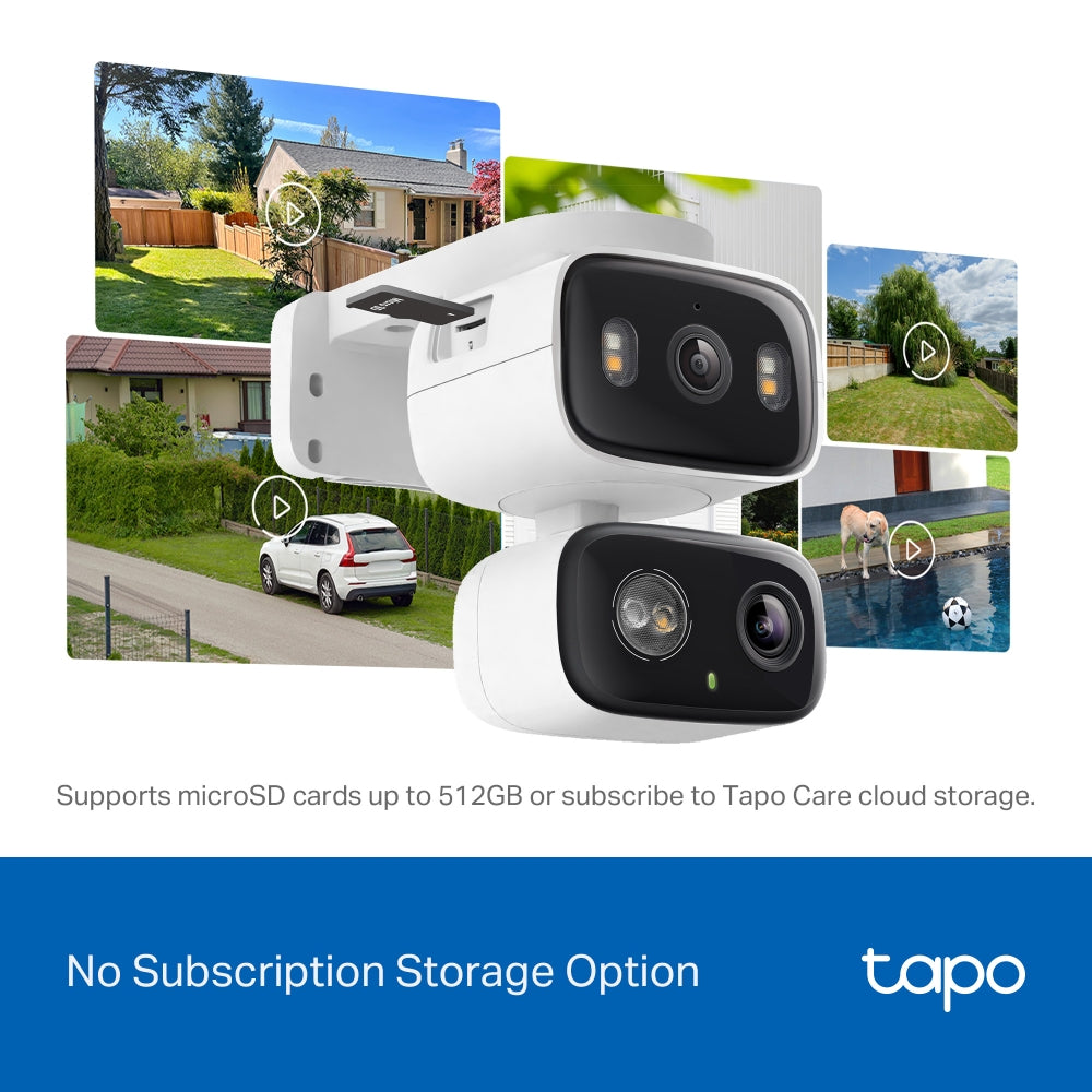 Tapo C246D Indoor/Outdoor Dual Lens Security Camera with Pan-Tilt-Zoom