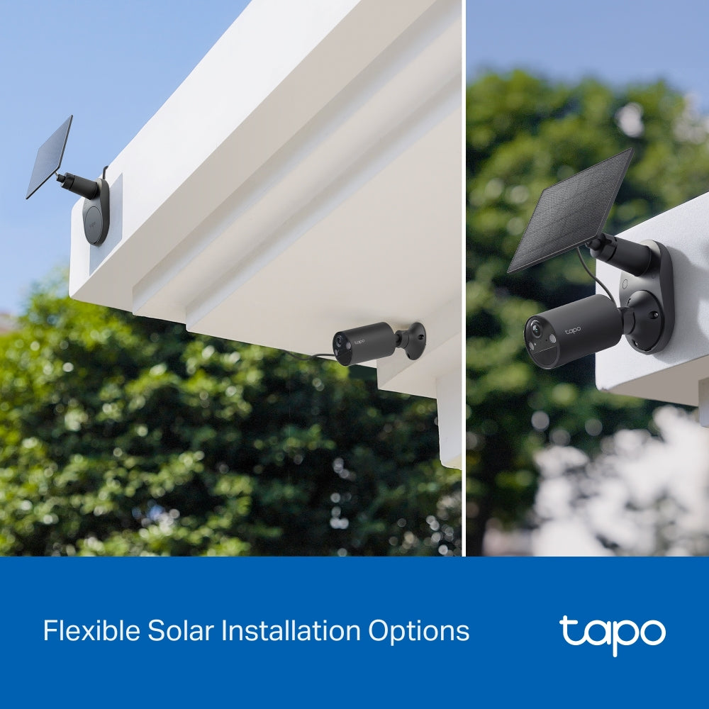 Tapo C411 KIT Solar-Powered 2K Security Camera Kit, Black Edition