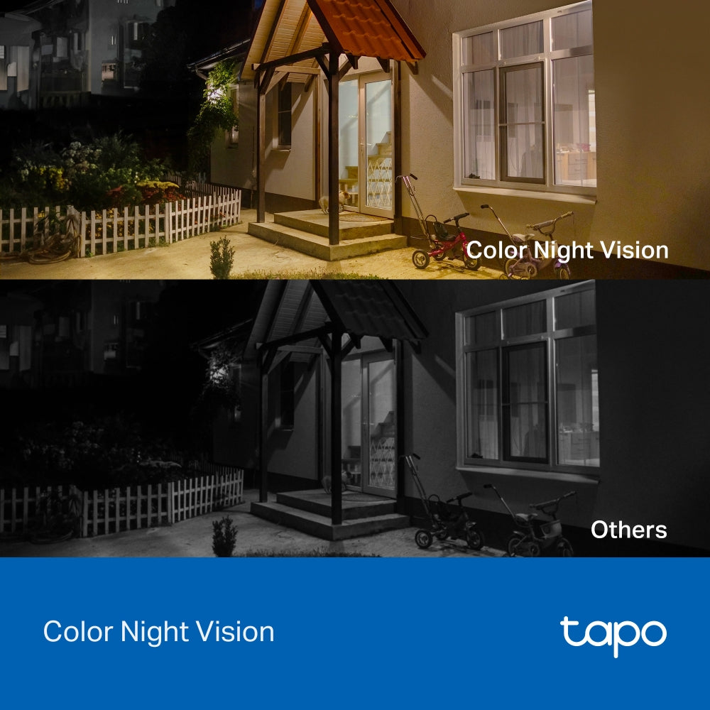 Tapo C411 KIT Solar-Powered 2K Security Camera Kit, Black Edition