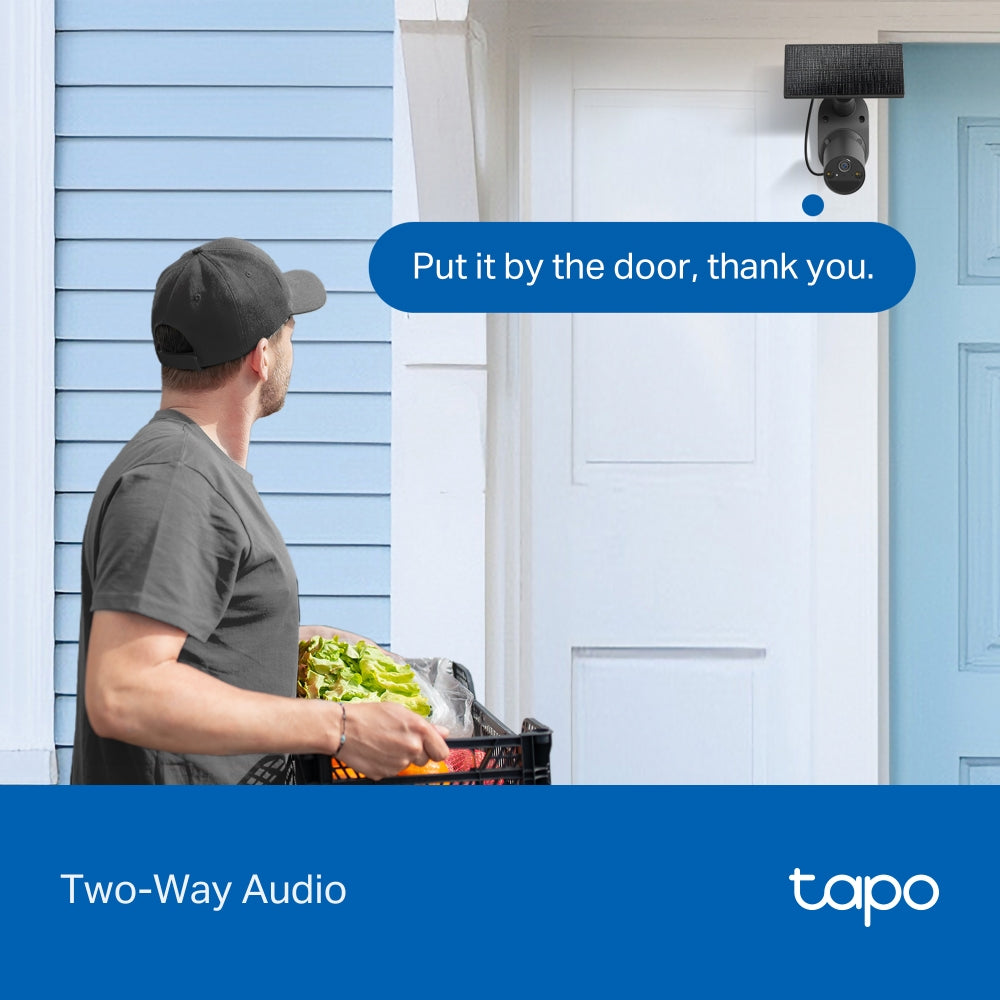 Tapo C411 KIT Solar-Powered 2K Security Camera Kit, Black Edition
