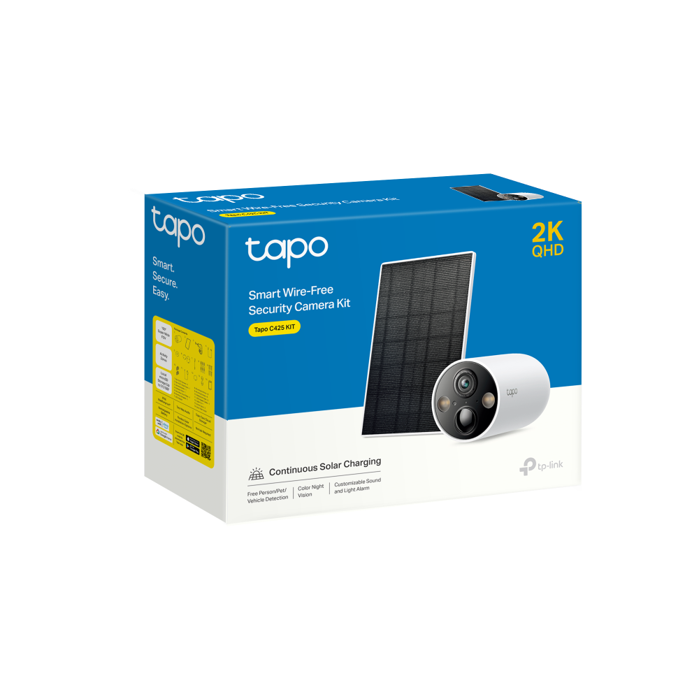 Tapo C425 KIT Solar-Powered 2K Security Camera
