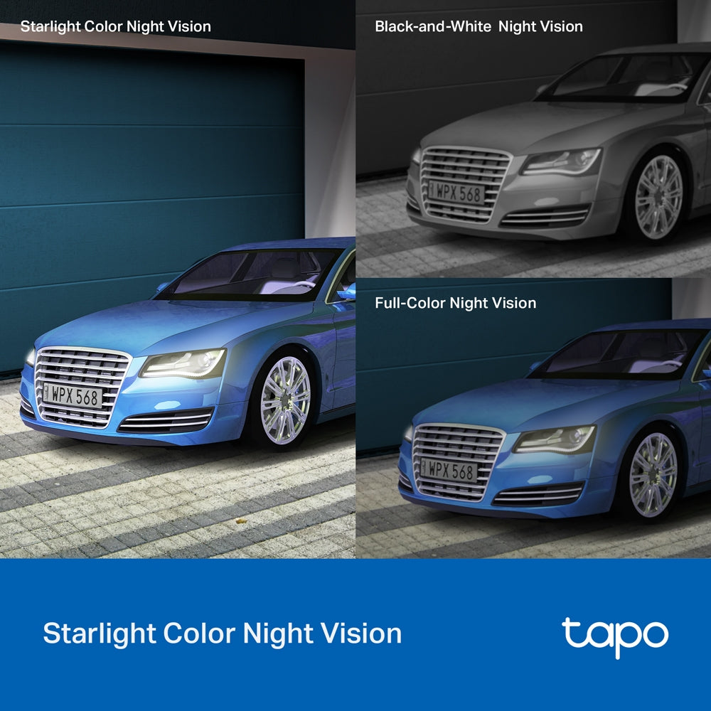 Tapo C520WS 2K Outdoor Pan/Tilt/Zoom Security Camera Twin Pack