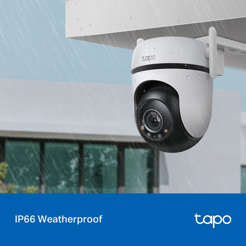 Tapo C520WS Outdoor Pan/Tilt Security Wi-Fi Camera, 2K QHD, Twin pack