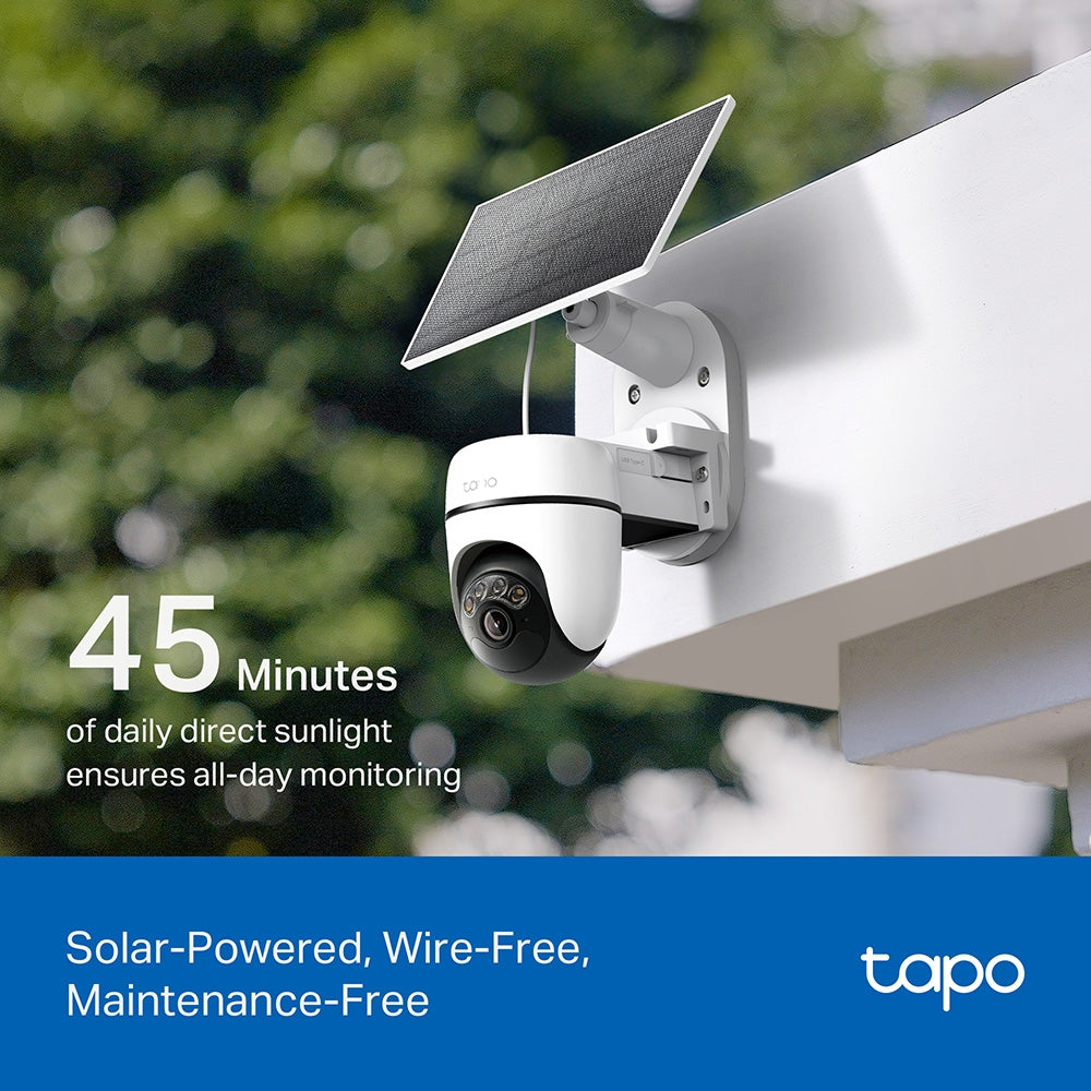 Tapo TC90 KIT Solar-Powered Security Camera with Pan-Tilt-Zoom