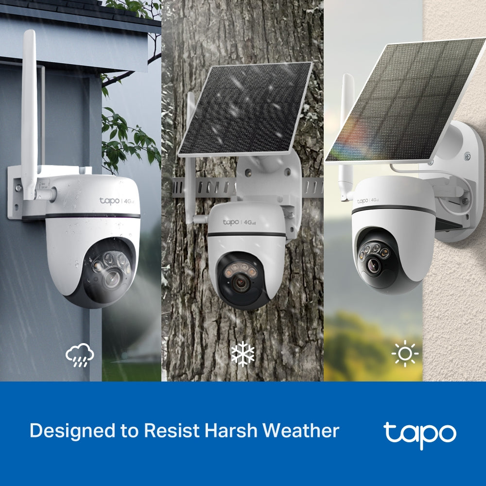 Tapo C615G KIT Solar-Powered Pan/Tilt 4G LTE Security Camera Kit