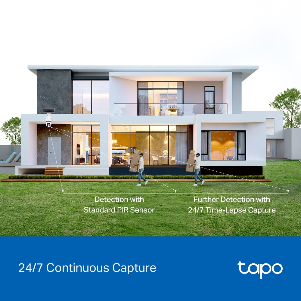 Tapo C630 KIT Twin Pack 3K Solar-Powered Pan/Tilt Security Camera Kit